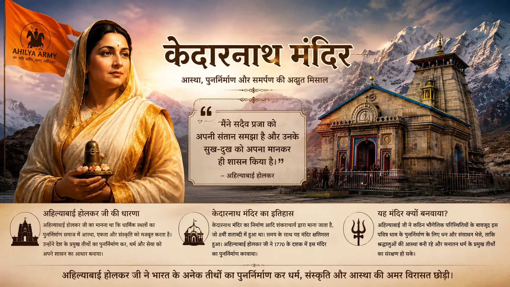Ahilya Bai Holkar image 9 - Ahilya Army Bharat Ekta Mission